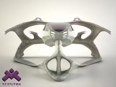 Alien Spaceship - Fighter 3D model