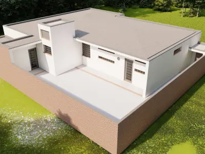 Casa Scene-villa-modern house 3D model