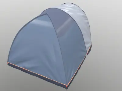 Black Out Air Tent Camping 3D model