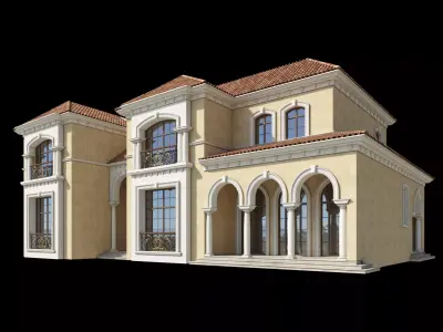 Mediterranean Villa Design 014 3D model