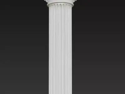 Corinthian Column - Ancient Architectural Pillar Sculpture 3D print model