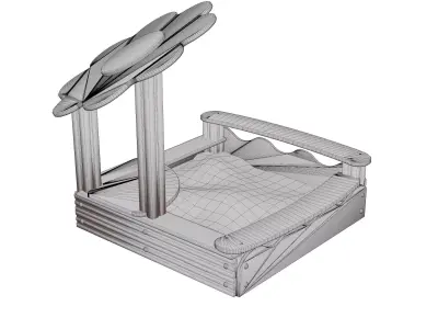 kids playground 01 Low-poly 3D model