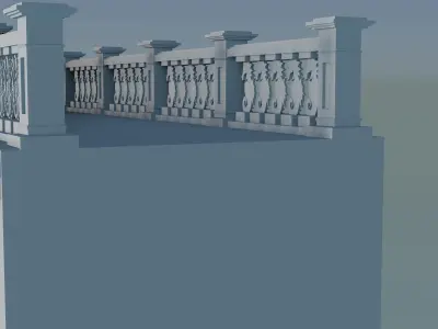 Arched doorway Arcade 3D print model