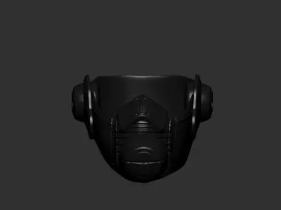 helmet high poly sculpt 3d printable  3D model 154