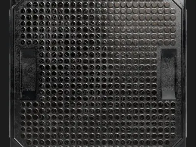 Sci-Fi Floor Panel PBR Texture