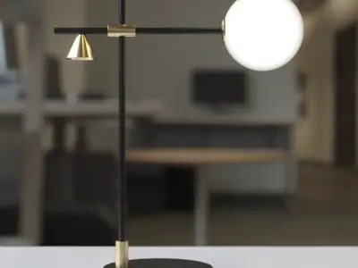 Desk Lamp Aromas Crane 3D model