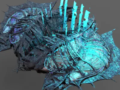 Phantom ghost ship base 1  3D model
