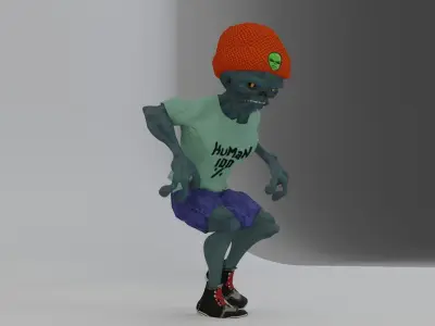 Alien LP Low-poly 3D model