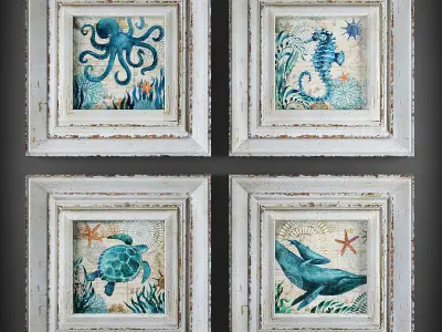 Collection of Picture Frames - 20 sets 3D Model Pack order