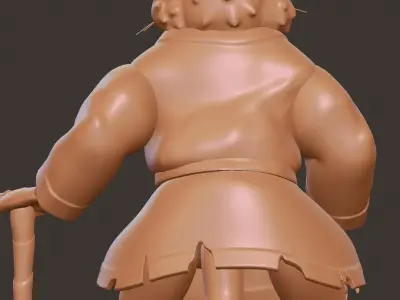 Splinter with TMNT Free low-poly 3D model