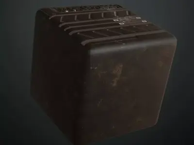 Rusted Black Metal Plate Transparent PBR Seamless Texture