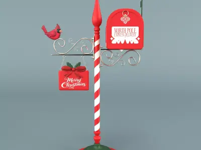 Santas Mailbox 3D model