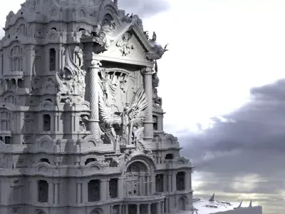 Angelic Temple of heaven 3D model