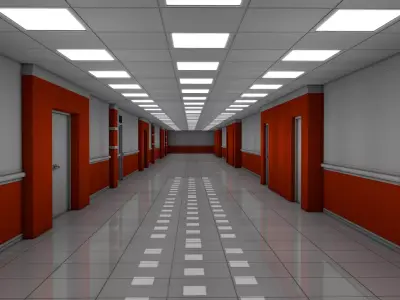 Apartment Hallway  3D model