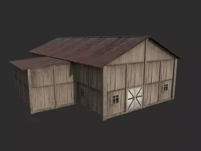 Barn Model Low-poly 3D model