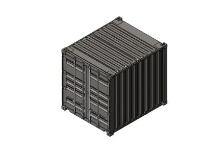 10GP Shipping Container 3D model