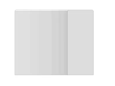 Concrete Curb Radius 3 m Outer 100 20 8 3D model