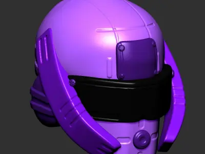 helmet high poly sculpt 3d printable 3D model 3D model