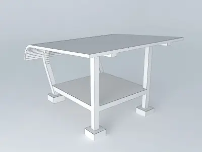 Booth table 3D model