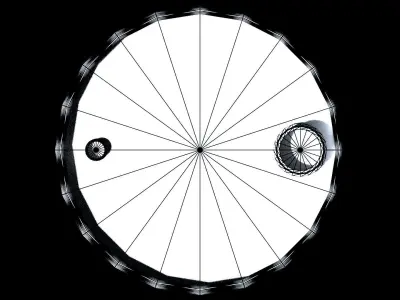 Barrel Blue Damage Low-poly 3D model