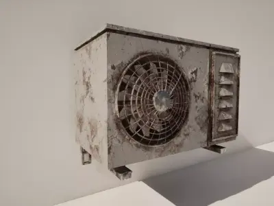 Air Conditioning Unit Low-poly 3D model