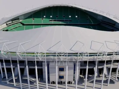 Allianz Stadium - Sydney Football Stadium Low-poly 3D model