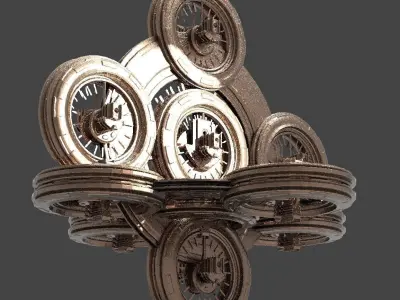 Ancient Alien Star Ring 10  3D model