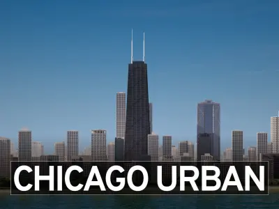 Chicago Kitbash 3D model