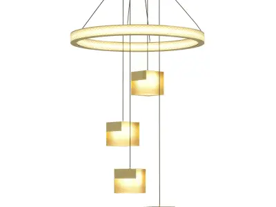 Chandelier Laster Light 3D model