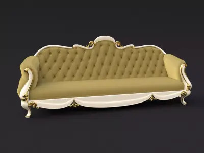 sofa High quality 3d models for processing on a cnc machine 3D model