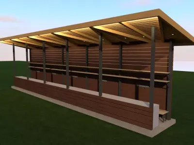 3D model of the pavilion 3D model