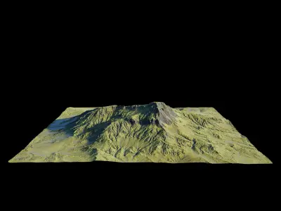 hyper realistic large scale  landscape 3D model
