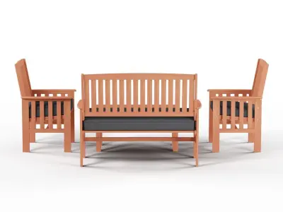 Havenside Home Garden set Low-poly 3D model