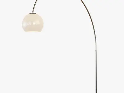 Overarching Acrylic Shade Floor Lamp 3D model