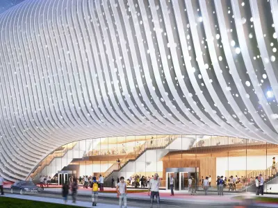 Futuristic Stadium 3d model 3D model