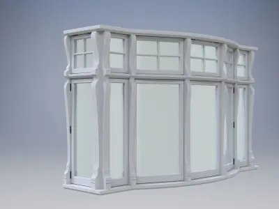 London casement bay window 3D model