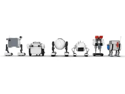 Funny Robots Pack 3 3D model