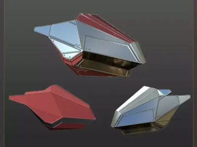 scimet mega Low-poly 3D model