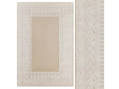 Amber Border rug by Signature 3D model