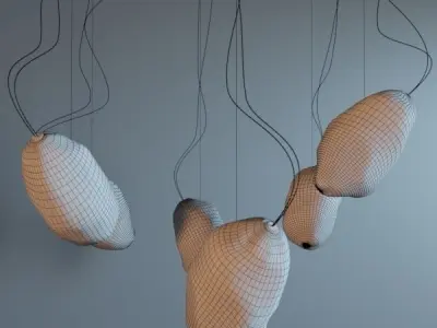 3d cattelan light 3D model