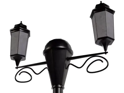 Street Lamp V2 Low-poly 3D model