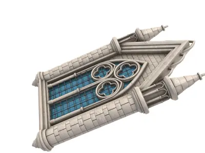 Gothic Window 3D model