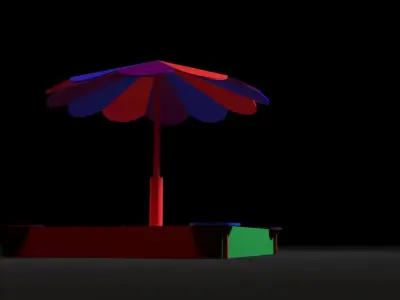 Sandbox Umbrella 3D model