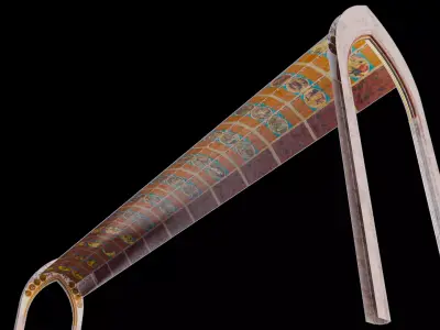 Cathedral Romanesque Nave CEILING - ONLY  Low-poly 3D model