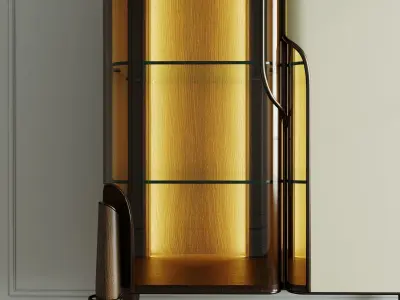 Melting light Vitrine by Turri  3D model