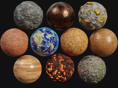 Blender Procedural Material Pack 3 3D model