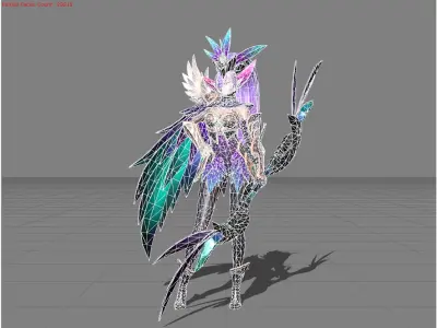 Miya Modena Butterfly Low-poly 3D model