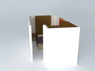claudiaquarto office desk with window Free 3D model