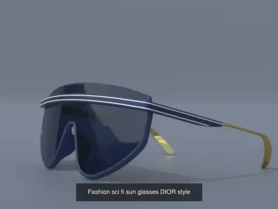 Fashion Sci fi glasses pack x4