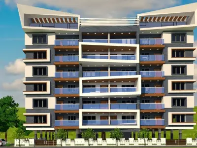 2BHK FLAT 3D model